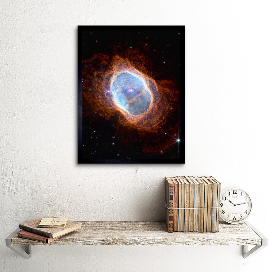 Southern Ring Nebula NGC 3132 NIRCam Image - Single Picture Frame Print