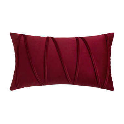 Housse de coussin rectangulaire en velours