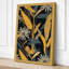Navy Pattern Botanical - Wrapped Canvas-538157793-538157806