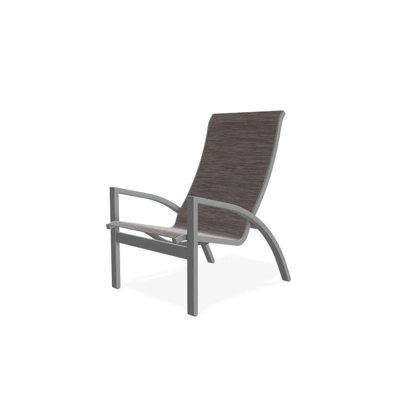 Kendall Outdoor Lounge Chair, Alloy Sunbrella®, Graphite