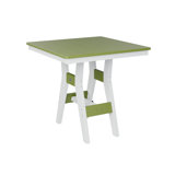 Berlin Gardens Harbor Regular Top With White Base Square Bar Table