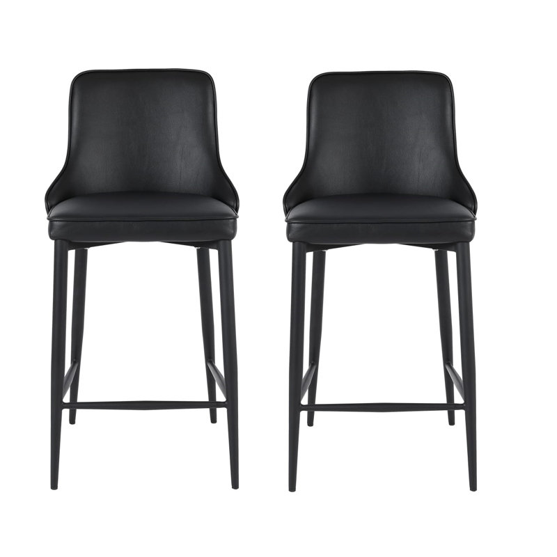 Tabouret de comptoir Gorby, Noir
