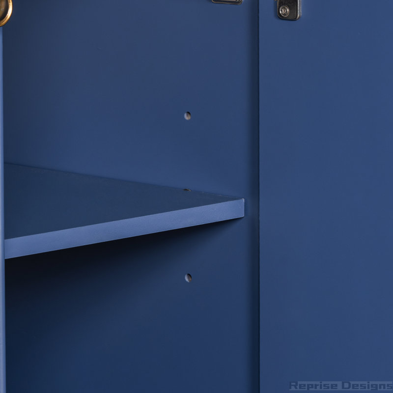 Base de meuble-lavabo simple 35,4 po seulement, Bleu marine