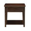 Table en noyer avec un design classique et un espace de rangement fonctionnel