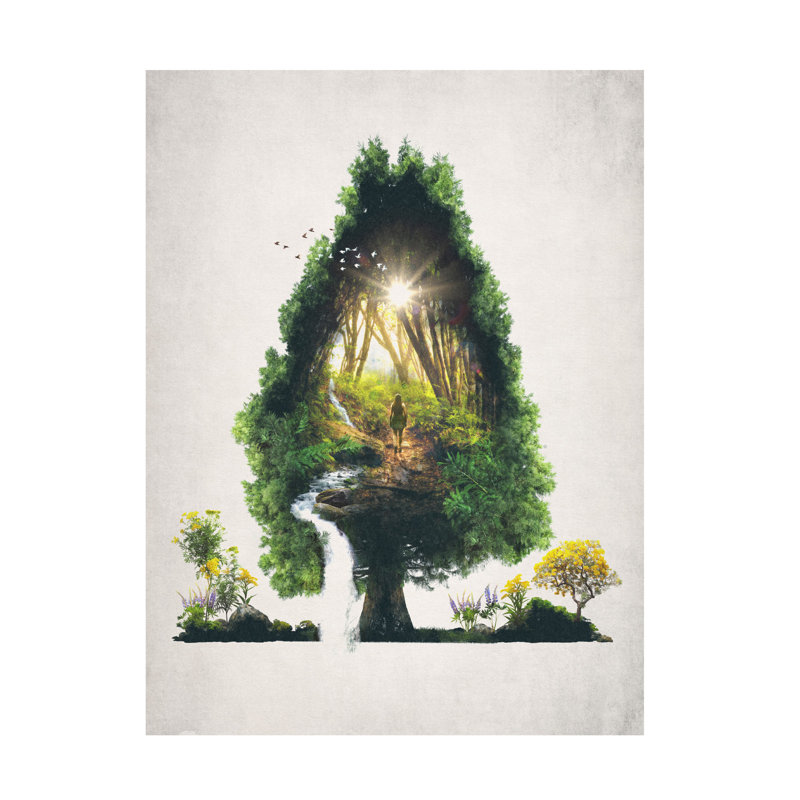 Art sur toile Barrett Biggers The Road Not Taken, H 35 po x l 47 po