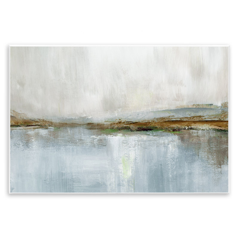 «Cloudy Abstract Landscape Scene» par Nan, H 10 po x l 15 po x P 0,5 po