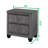 Crystal Tufted 2-Drawer Nightstand Upholstered With Velvet Fabric Made With Wood