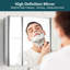 Aysan 36'' W 26'' H Frameless Medicine Cabinet Mirror 6 Adjustable