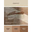 Tapis traditionnel beige lavable à la machine de couleur unie - reliure beige-2137153189