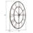 Samson Round Metal Industrial Wall Clock