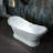 69" L x 28" W Freestanding Soaking Acrylic Double Ended Pedestal Tub (7-Inch Faucet Drillings)-86044221