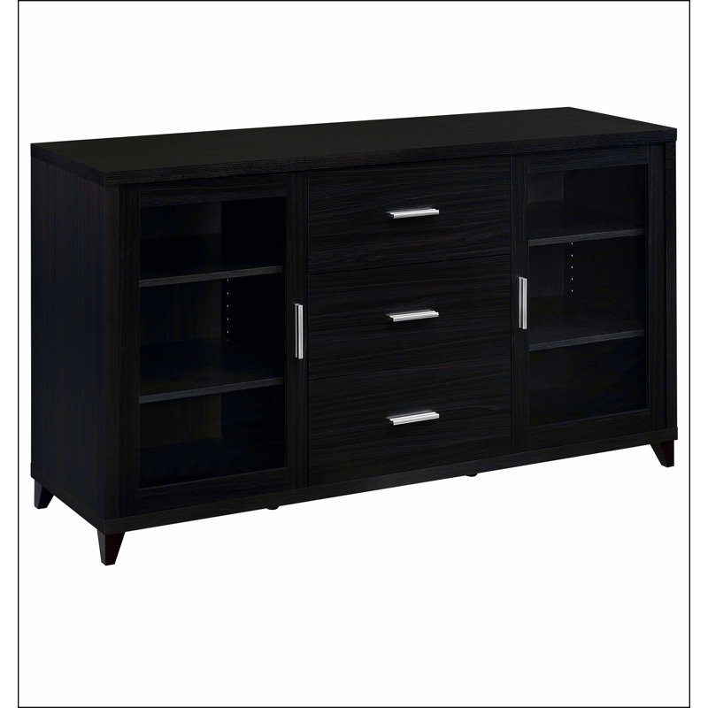 Nyler Cappuccino 3-drawer Rectangular TV Console