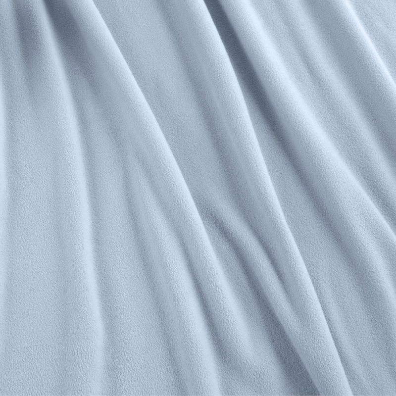 Vellux Flocked Fiber Throw Blanket, Bluebell, Queen