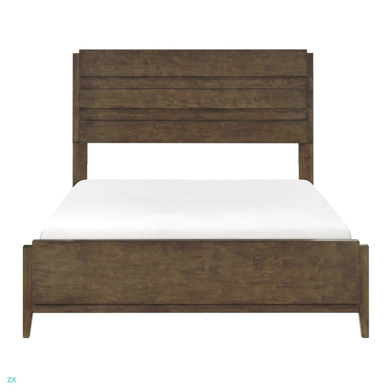 Lit d'hévéa massif classique classique 1pc, Très grand lit
