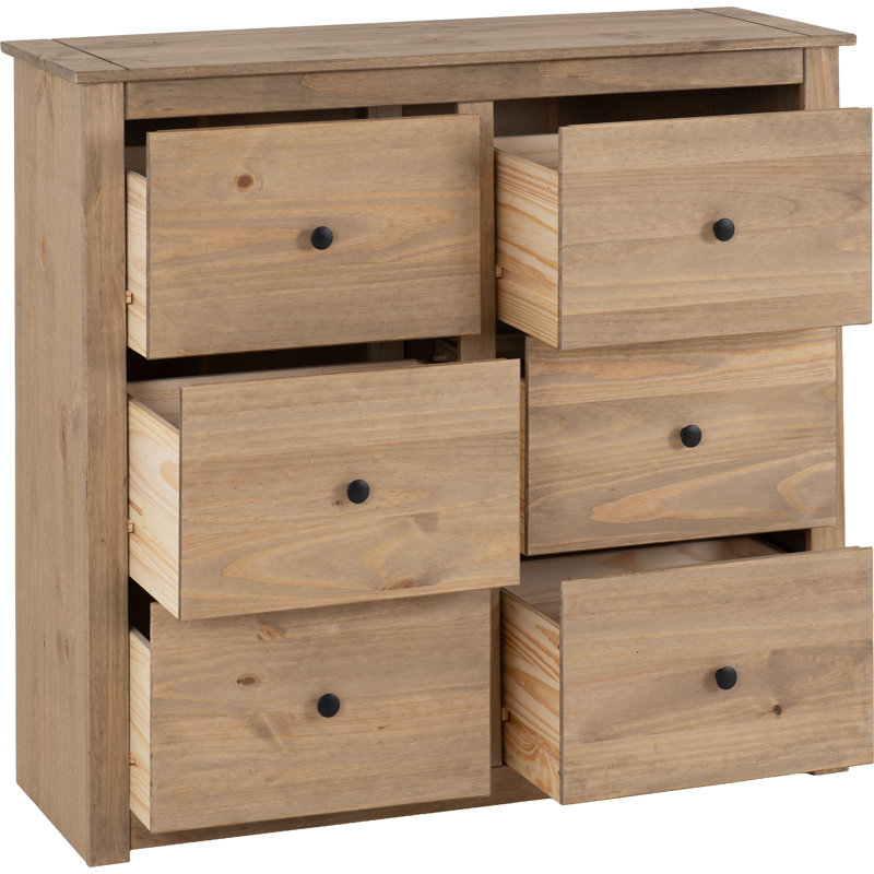 Tetteh 6 Drawer Chest of Drawers