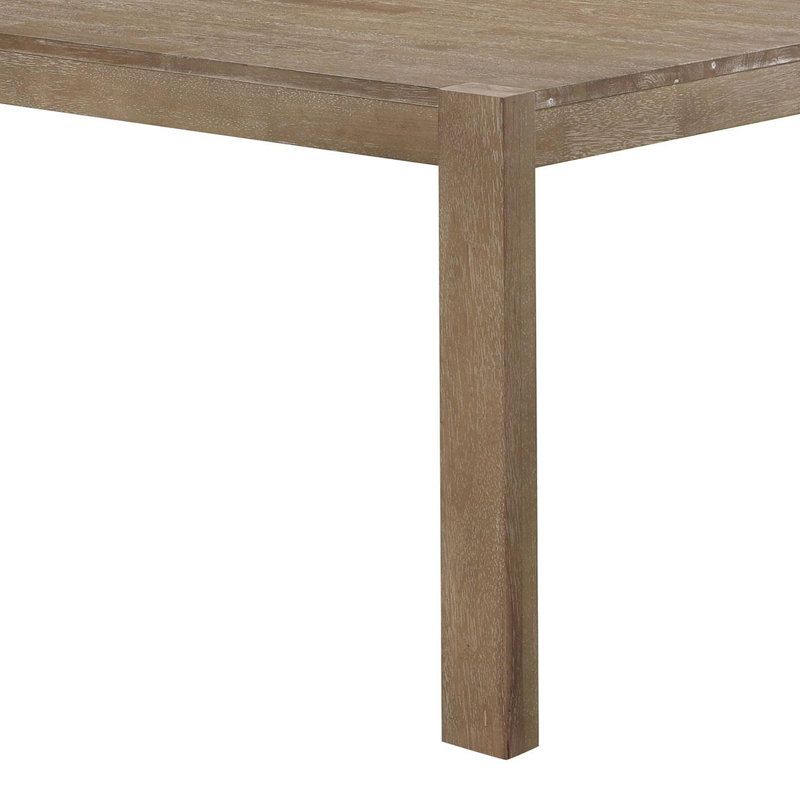 71-inch Solid Wood Dining Table Washed Brown