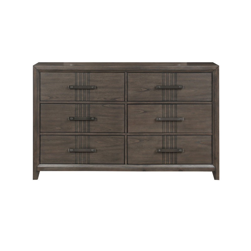 Commode double 6 tiroirs l 61,9 "Airyonna