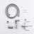 Bidet Spray For Toilet Use - Handheld Rust Finish Hygiene Upgrade Silver Type Improvement Corrosion Metal