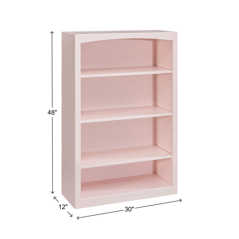 Bibliothèque classique Ossy, Rosé, (4 tablettes) H 48 po x l 30 po x P 12 po