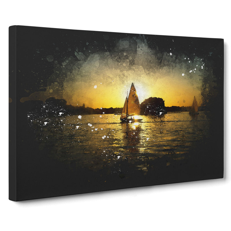 Sailing Boat Vol.4 - Wrapped Canvas Print, 50cm H x 76cm W x 3cm D
