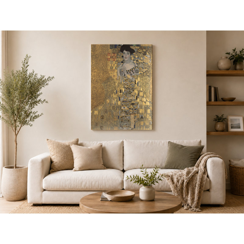 Portrait d'Adele Bloch-Bauer I (1907) - Portrait, art mural sur toile, 14" W x 11" H