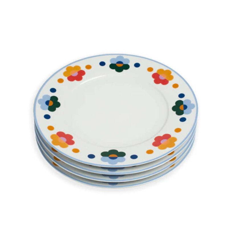 Floral Handmade Porcelain Dinner Plate