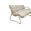Canapé d'extérieur en métal avec coussin