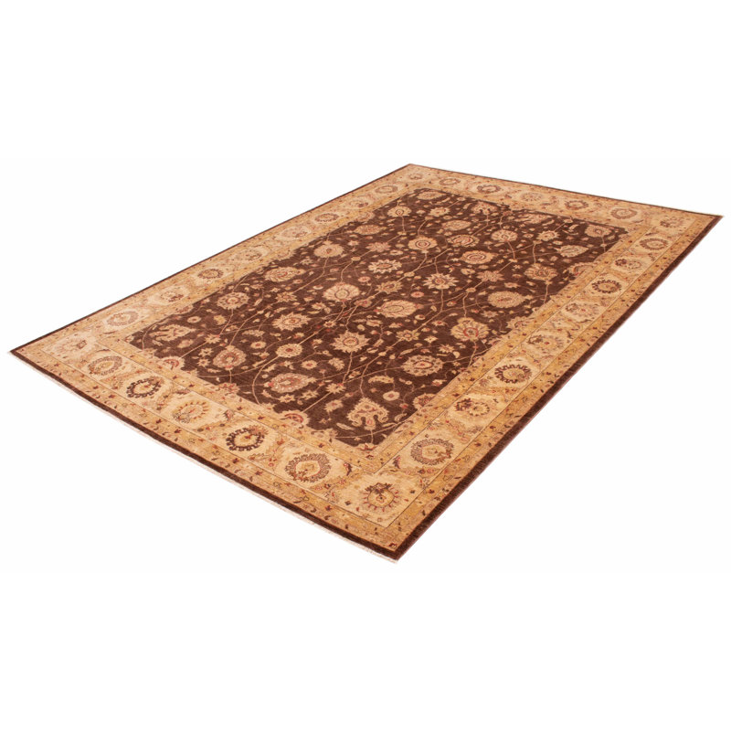 Tapis brun foncé Chobi Finest 9 po 7 po x 13 po 7 po
