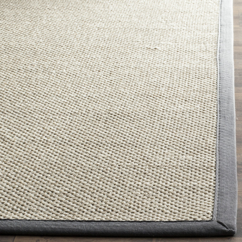 Tapis marbre sisal / gris foncé, Rectangle de 5 pi x 8 pi