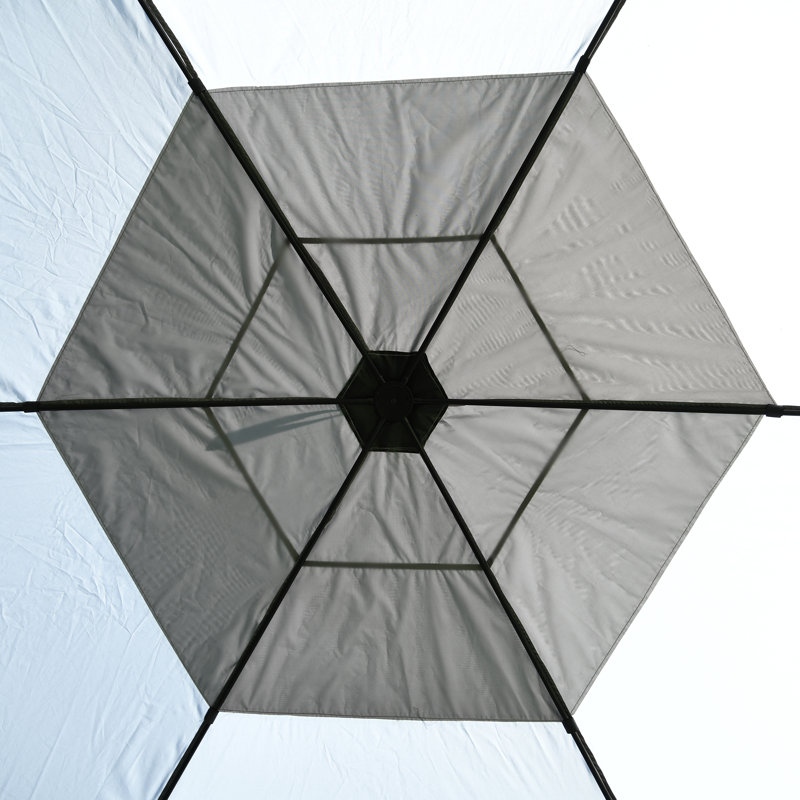 MCombo Gazebo Tent Pop-Up Portable 4/5/6-Sided Hub Durable Screen Tent Netted Gazebo Waterproof Pavilion
