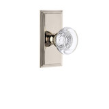 Grandeur Carré Plate Double Dummy with Bordeaux Crystal Door Knob