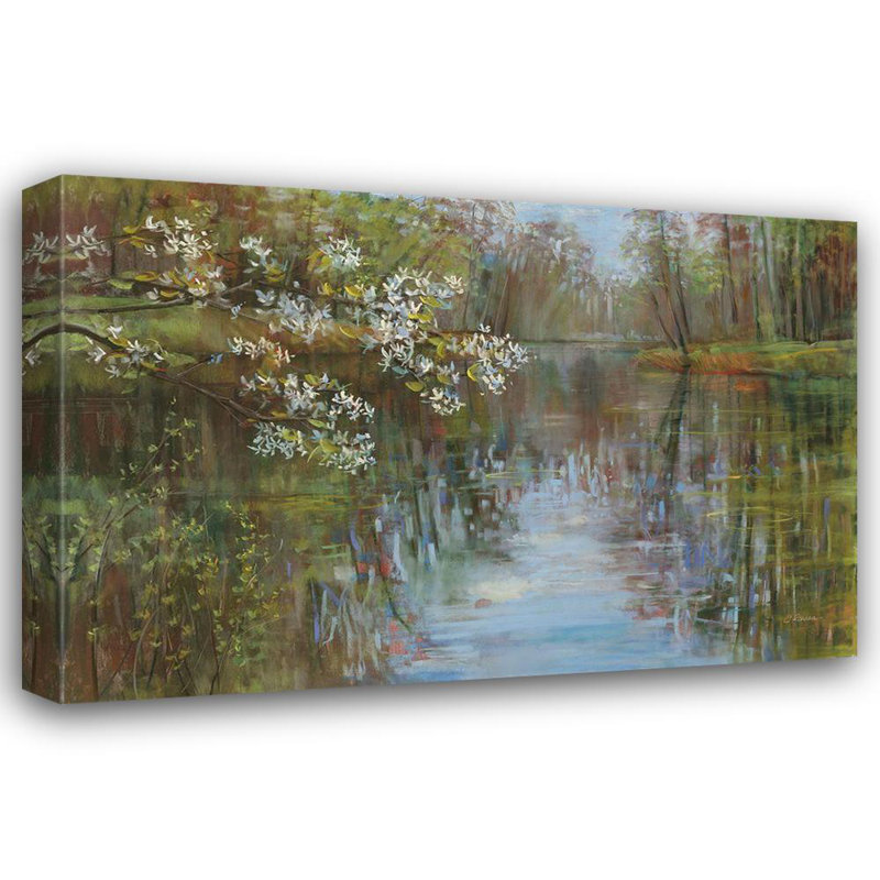 Art Direct Rowan, Carol, reproduction d'art sur toile tendue: Spring Reflection, H 33 po x l 48 po