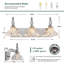 Luminaire de salle de bain 3 lumières chromé rétro avec abat-jour en verre fleuri sur miroir-1588077422-1588077423