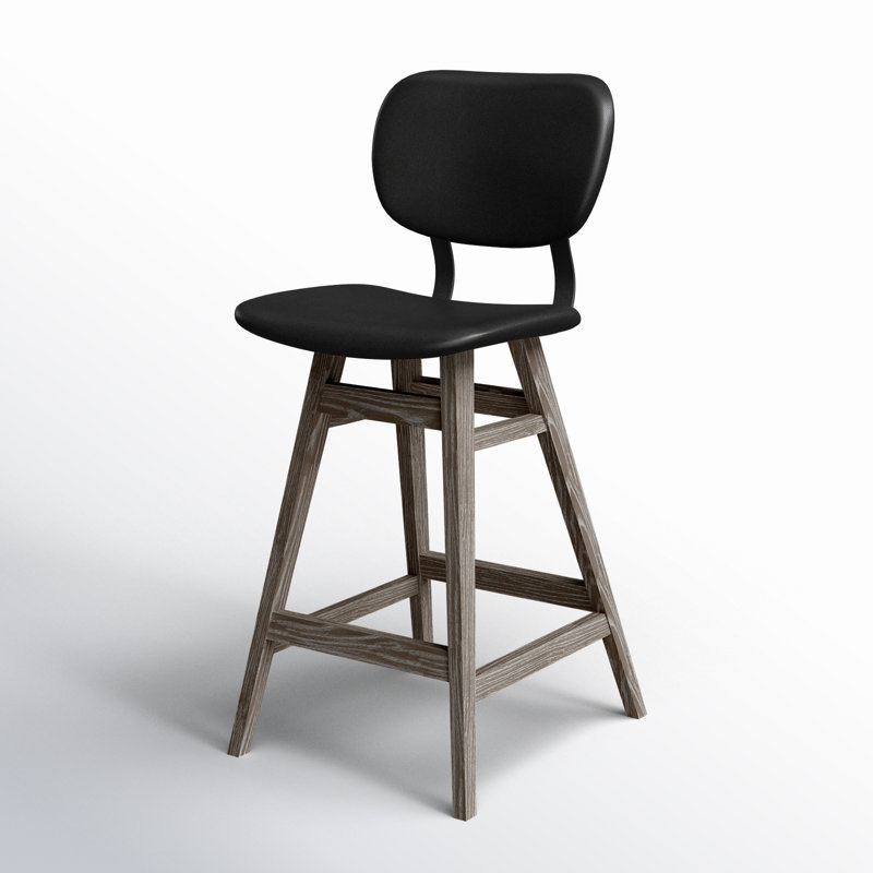 Tabouret de comptoir 26,77 po Pierce, Noir