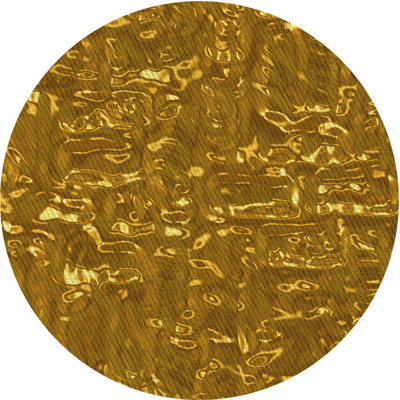 Tapis jaune en laine Adlyna