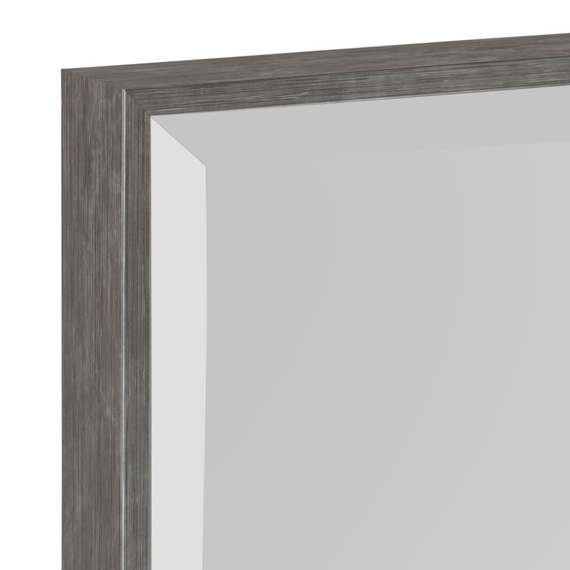 Logsdon Flat Mirror, Dark Silver, 18" x 24"