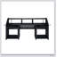Bureau de musique rectangulaire avec 2 compartiments ouverts pour les fabricants de pointe, espace de travail spacieux et durable-131676549