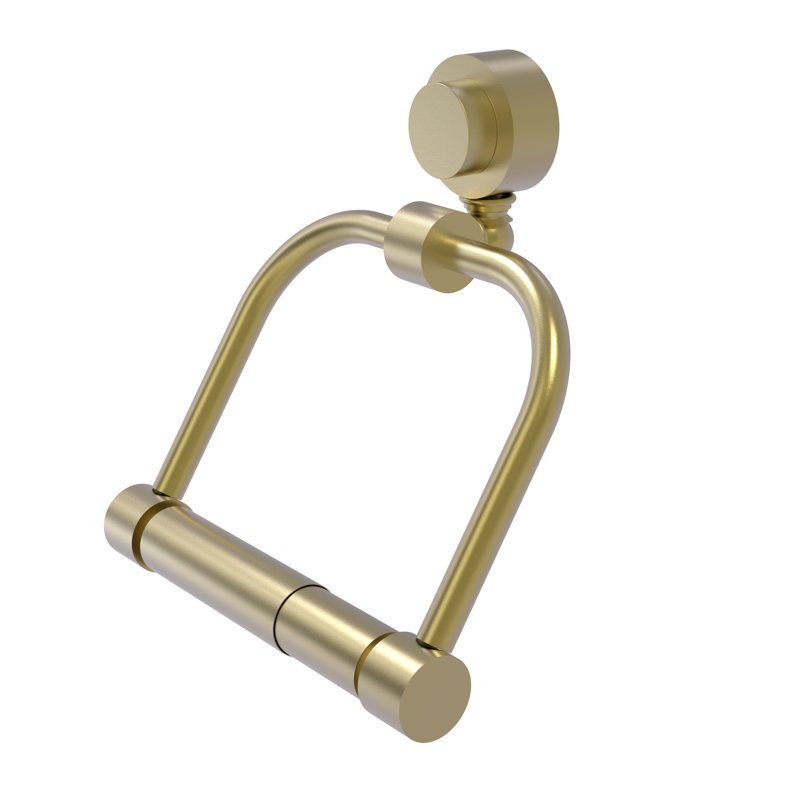 Venus Wall Mounted Toilet Paper Holder, Satin Brass