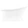 Socorro 60" Cast Iron Soaking Freestanding Tub with Pre-Drilled Overflow Hole - Less Drain