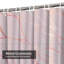 Rideau de douche Delicate Rose Marble Gold avec 12 crochets-129035881