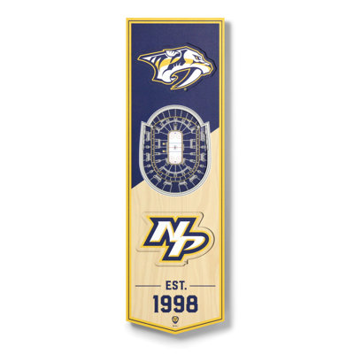 NHL 3D StadiumView 6x19 Banner