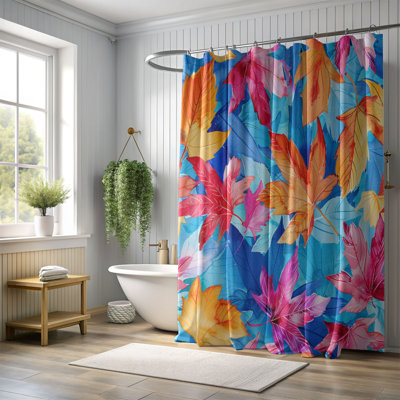 Rideau de douche standard 1 pièce Fall Foliage Art
