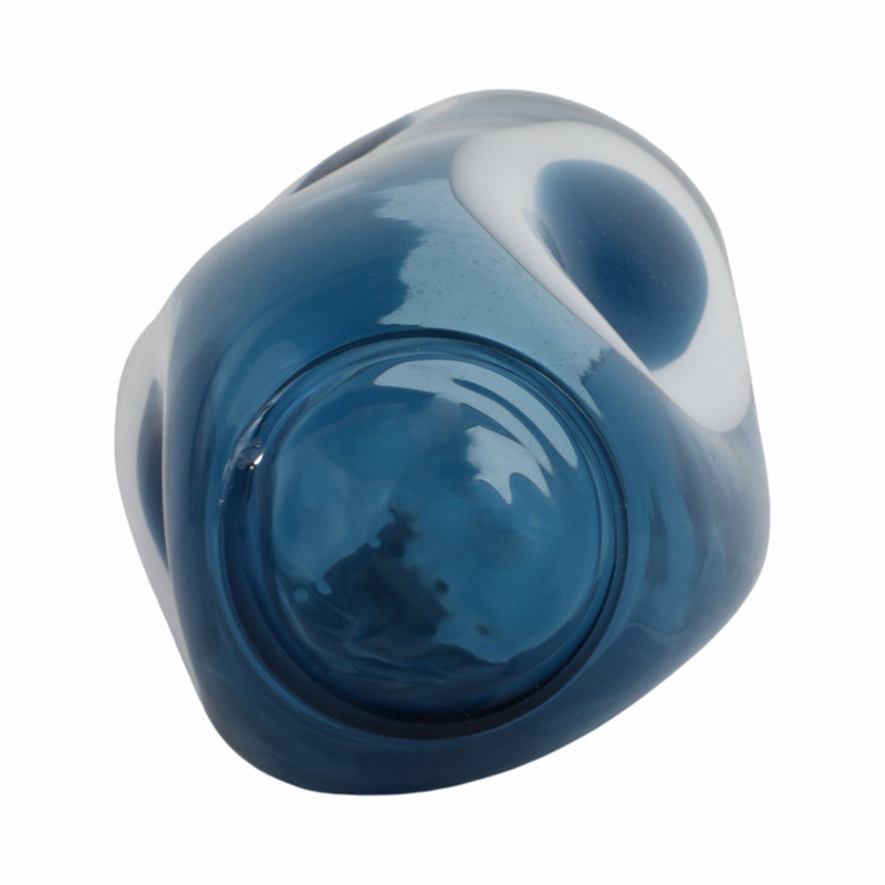 Handmade Glass Table Vase, 14" H x 8" W x 8" D