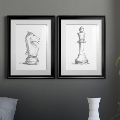 Chess Piece Study I " Chess Piece Study I " 2 - Pieces