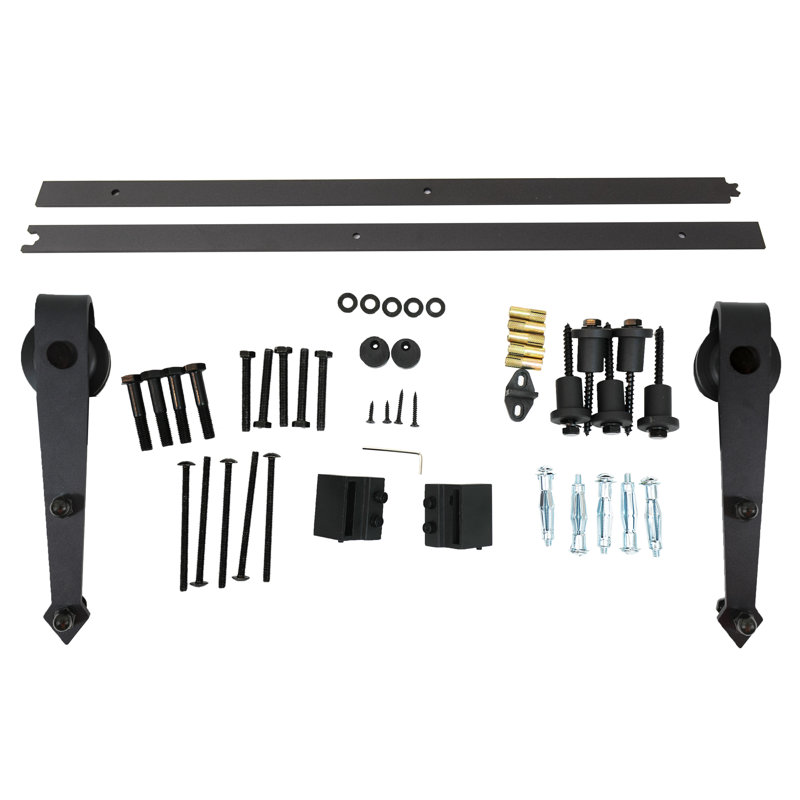 Ensemble de quincaillerie de porte de grange simple standard N Peace, 64 po