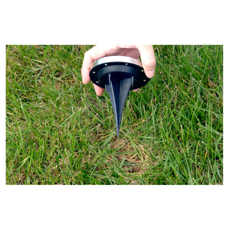 Low Voltage Solar Powered Integrated LED Pathway Light Pack, Gunmetal
