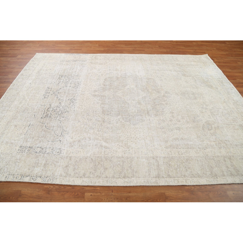 Tapis en laine patiné Tabriz Persian