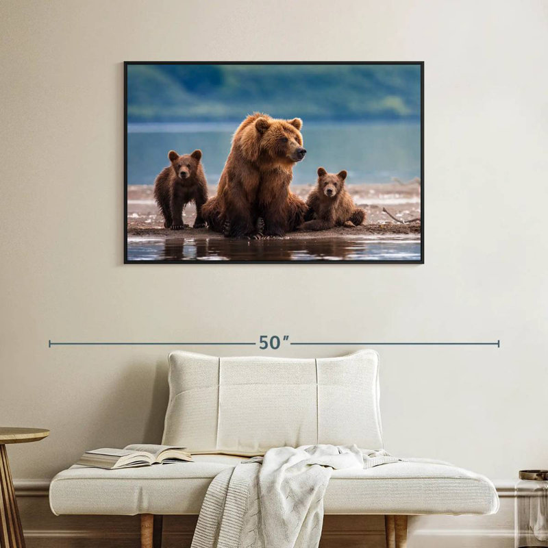 Kamchatka Bear Family, 27" H x 40" W