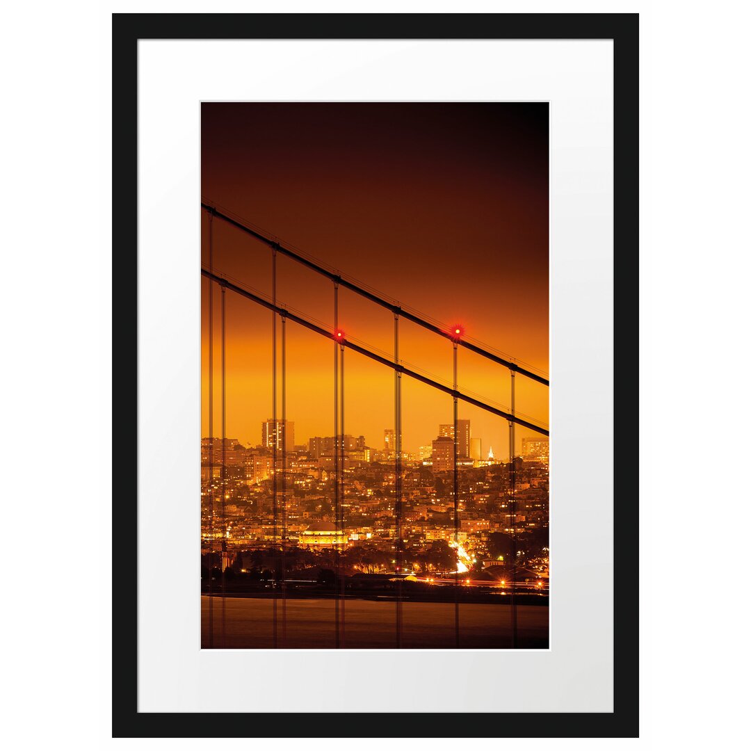 Gerahmtes Poster San Francisco Skyline