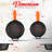 NutriChef Seasoned Cast Iron Non-Stick 2 Piece Skillet Set